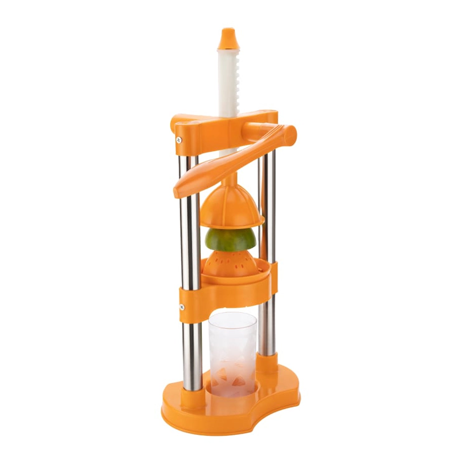 7128 Hand Pressure Juicer With Glass Manual Cold Press Juice Machine Instant Make Juice Squeezer, Fruits Juicer, Juice Maker, Orange Juice Extractor For Fruits & Vegetables, Orange DeoDap 7128 Hand Pressure Juicer With Glass Manual Cold Press Juice Machine Instant Make Juice Squeezer, Fruits Juicer, Juice Maker, Orange Juice Extractor For Fruits & Vegetables, Orange DeoDap